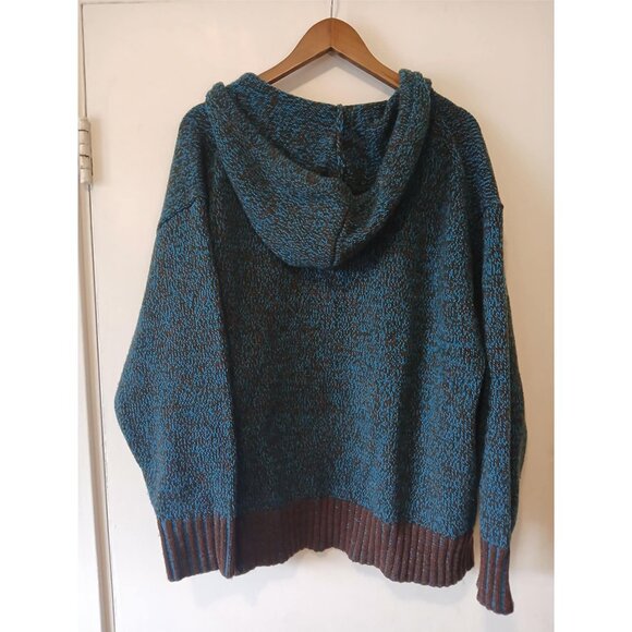 MARNI x UNIQLO - Blue Knitted full zip hoodie - Sz L - Picture 2 of 7